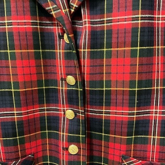 ⭐️HOST PICK⭐️ RARE Vintage 1980’s Nygard Tartan Stewart Plaid 100% Wool Blazer - Picture 6 of 6